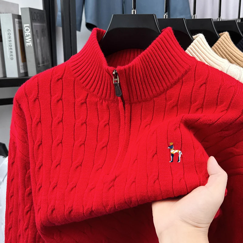 Luksusowa męska dzianina z dłu – Winter Clothing Men Style recenzja i cena