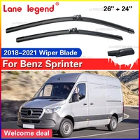 Escobillas de limpiaparabrisas delanteras para Mercedes Benz Sprinter 2018 2019 2020 2021, accesorios de cepillos de parabrisas de 26 ""+ 24""