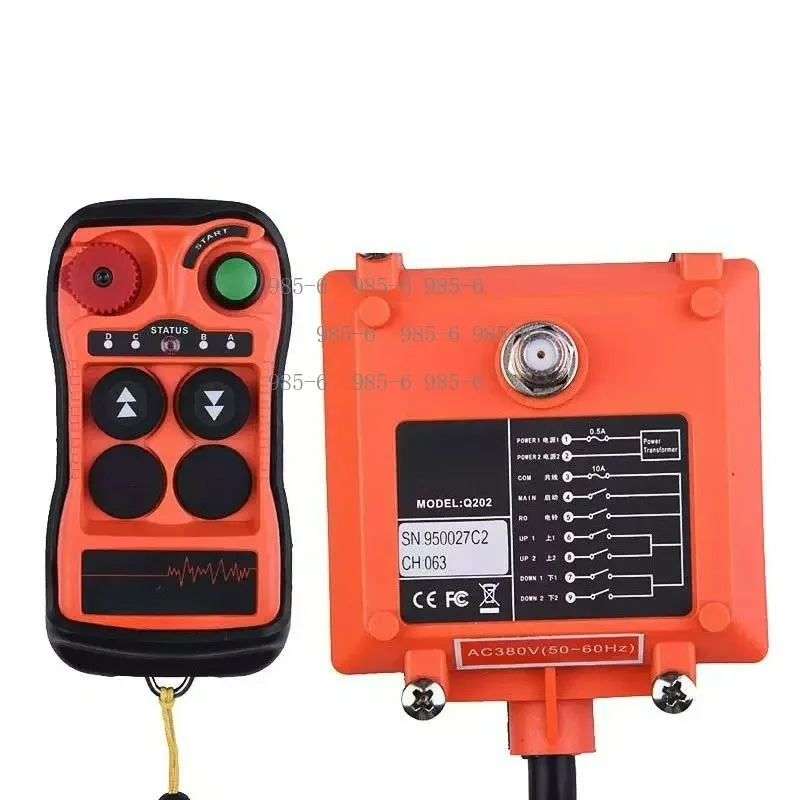 Micro Lifting Equipment Wireless Remote Controller, With Lock Key Switch Fit Overhead Crane Hoist
