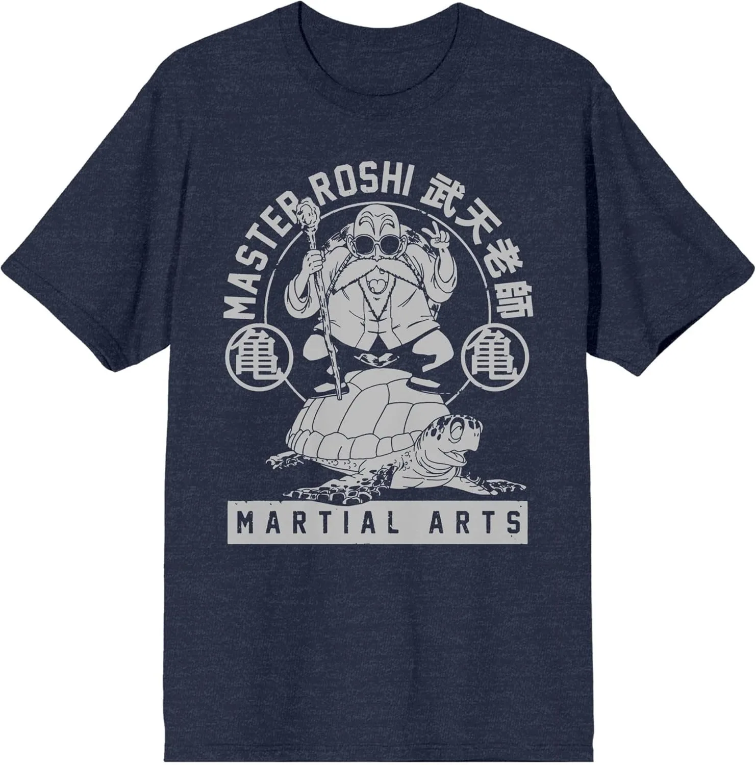 2026 Summer Dragon Ball High-Quality Cotton T-Shirt Oversized Men's Master Roshi Martial Arts Print Top Unisex & Family Matching