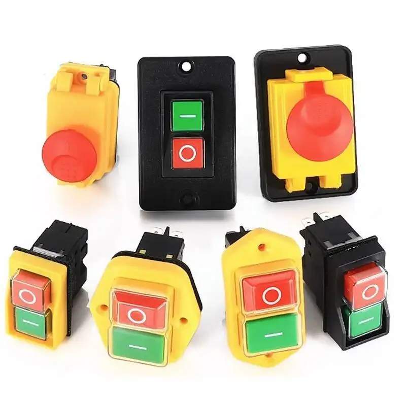 DKLD Waterproof YCZ3-A Self-locking Device DZ04 DZ05 DZ-6 ElEctromagnEtic Switch Button Three-phase EmErgEncy Stop