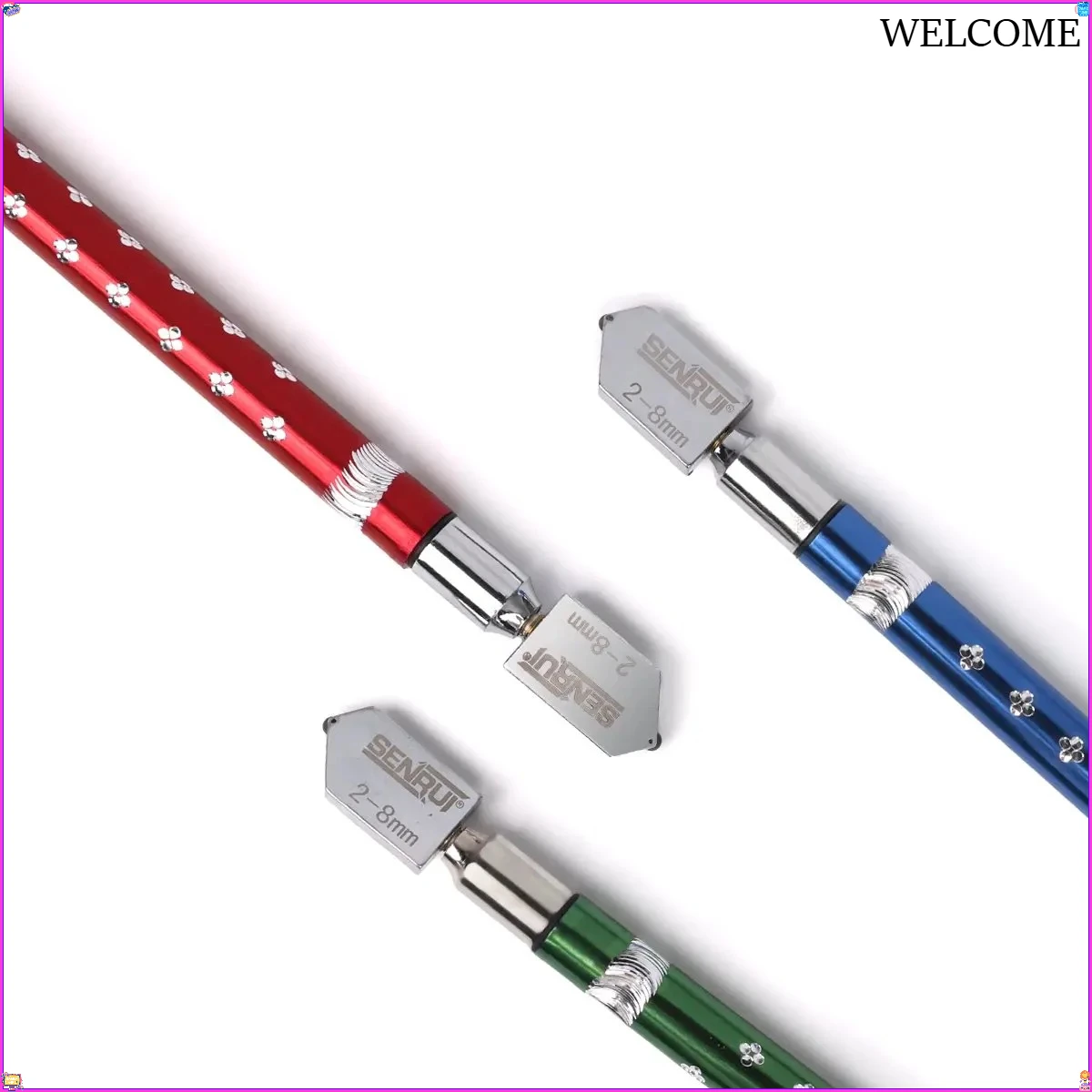 

1PC Multiple Colors Professional Glass Tile Cutter Portable Glass Cutter Diamond Tipped Window Craft Glass Knife Hand Tool
