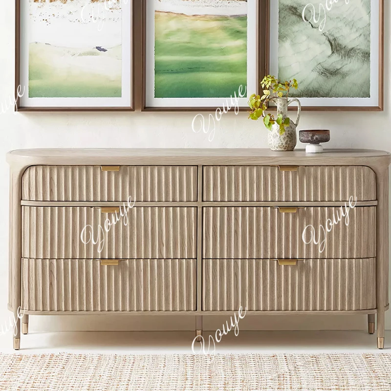 

Американский кантри, французский старый комод из цельного дерева, спальня, гостиная, главный дизайн, полный сервант, шкаф для хранения