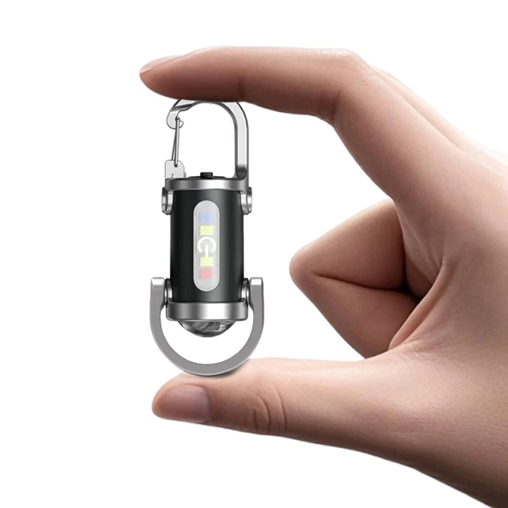 

1200LM Super Bright Mini Keyring Torch LED Rechargeable Waterproof Mini LED Torch for Outdoor Camping