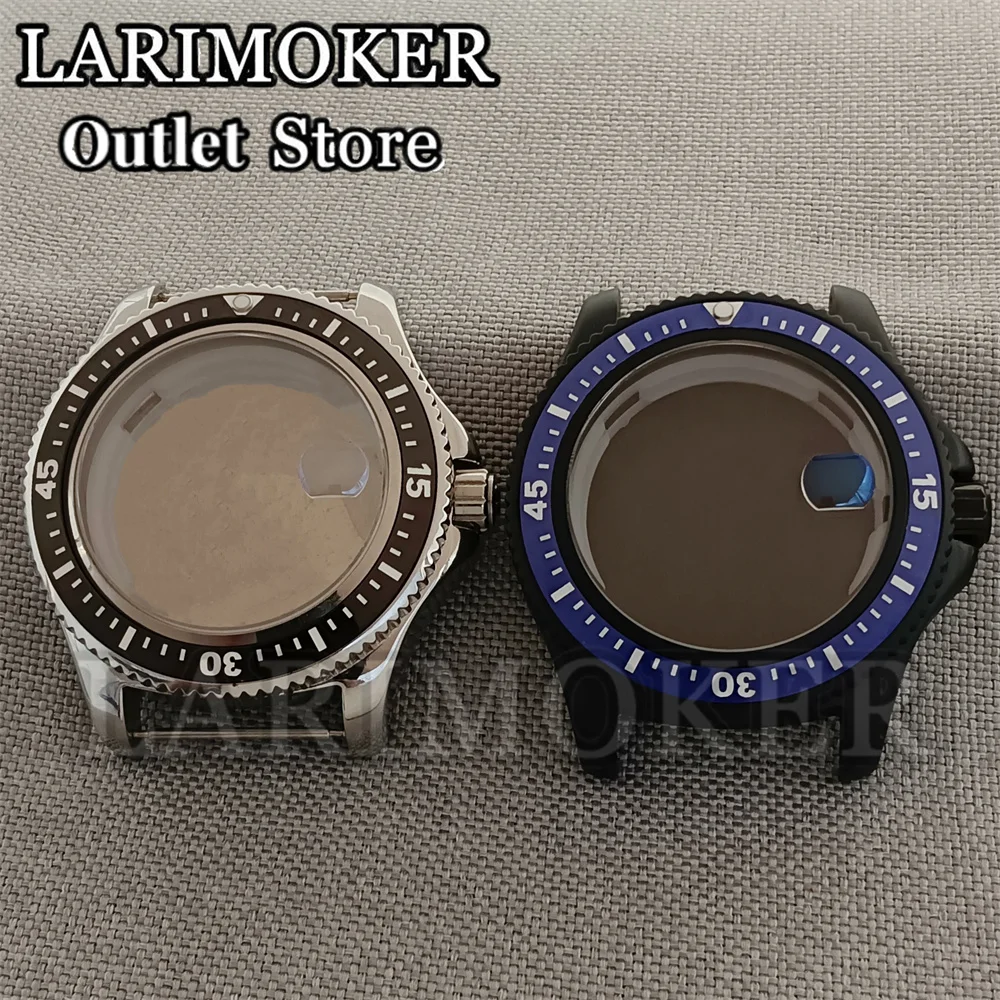 

LARIMOKER 44mm watch case sapphire glass fit NH35A NH34NH37 movement watch case