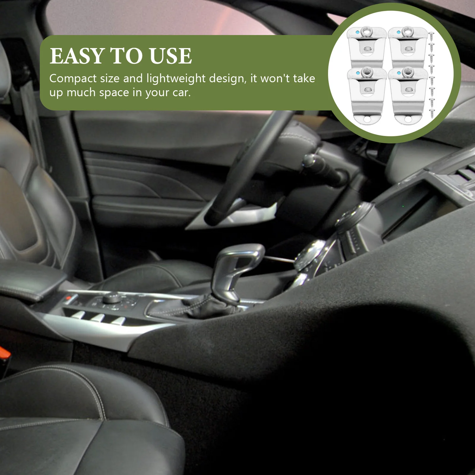 

4Pcs Universal Microphone Holders Metal Clip Radio Easy Installation Long Lasting Cb Radio Mount Microphone Holder