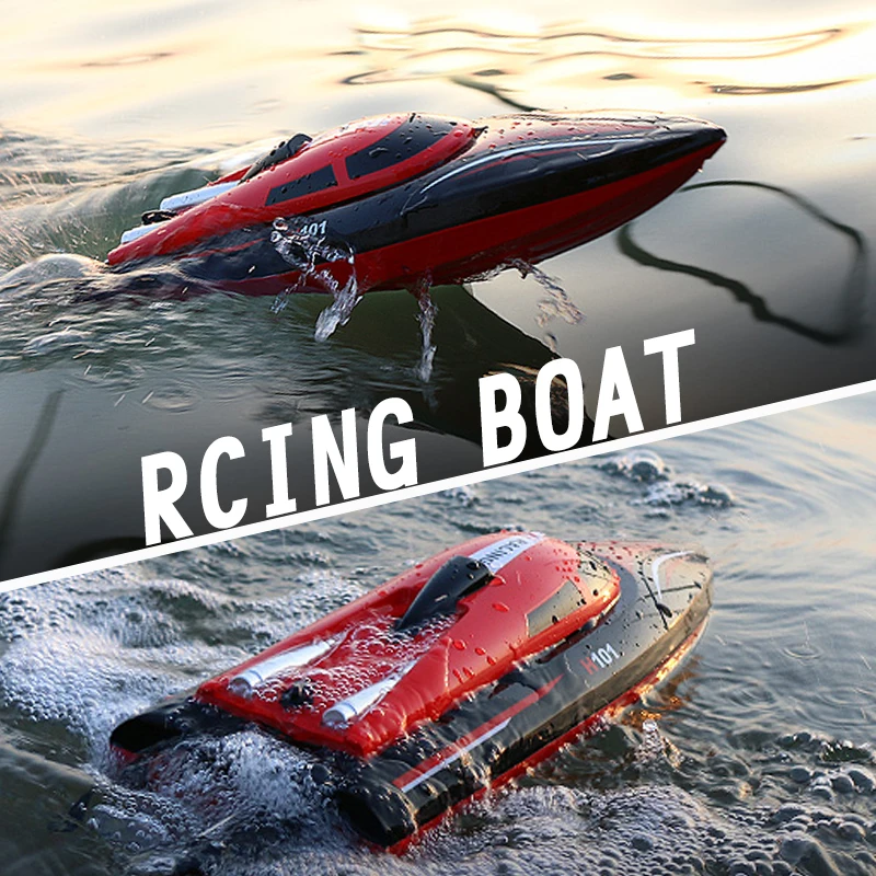 RC Speed Boat Model Electric Remote Control Ship Model Toy  High Speed Racing Boat Carbon Brush Motor 7.4v Charging Speed Boat