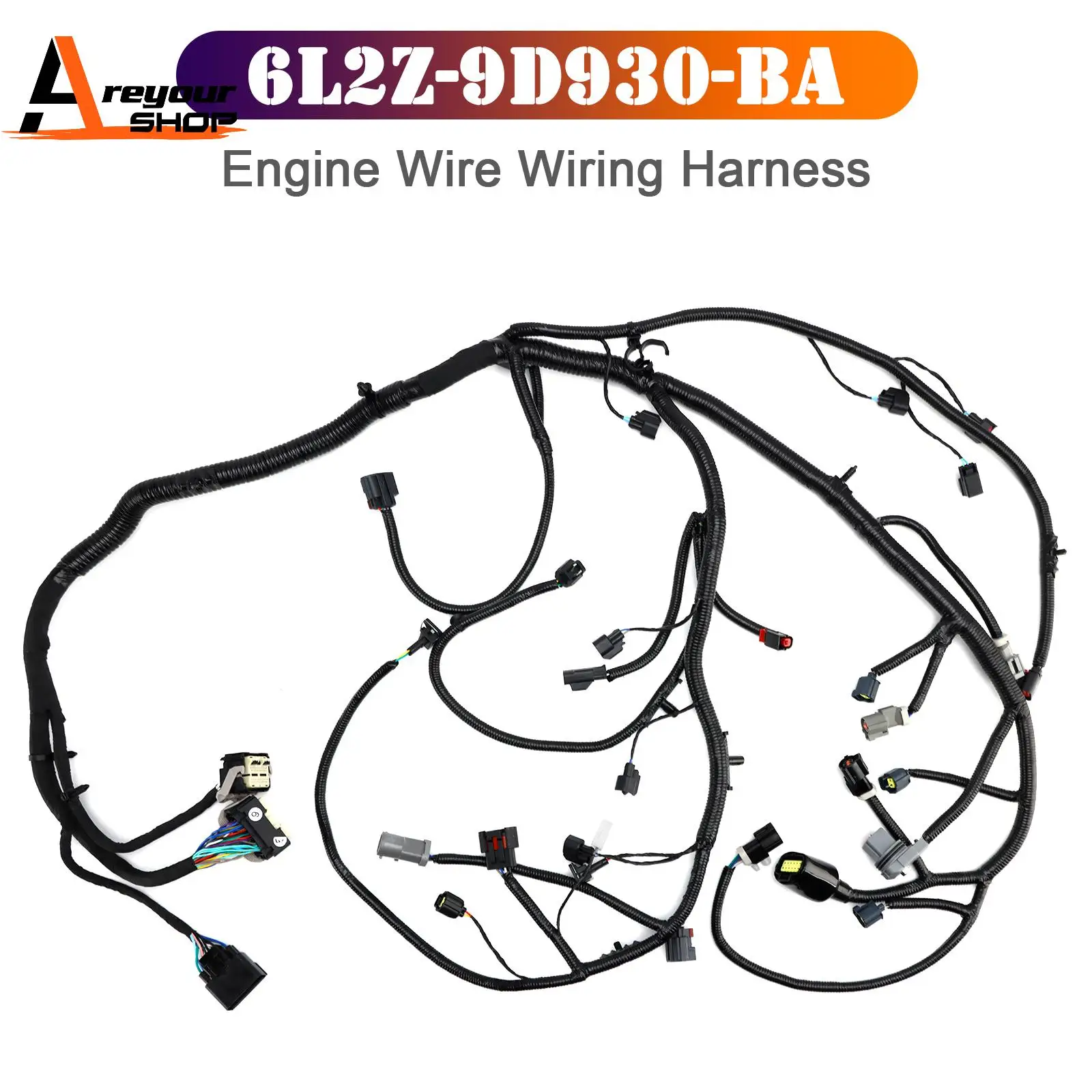6L2Z-9D930-BA 4.0L Engine Wire Wiring Harness for Ford Explorer Sport Trac 2006-2007
