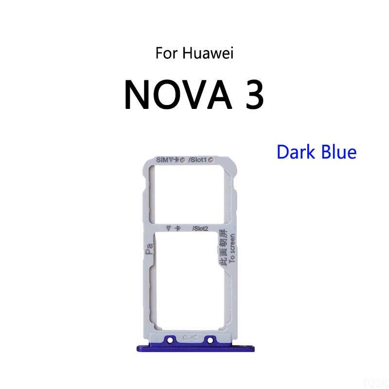 For Huawei Nova 3 SIM Card Slot Tray Holder Sim Card Reader Socket