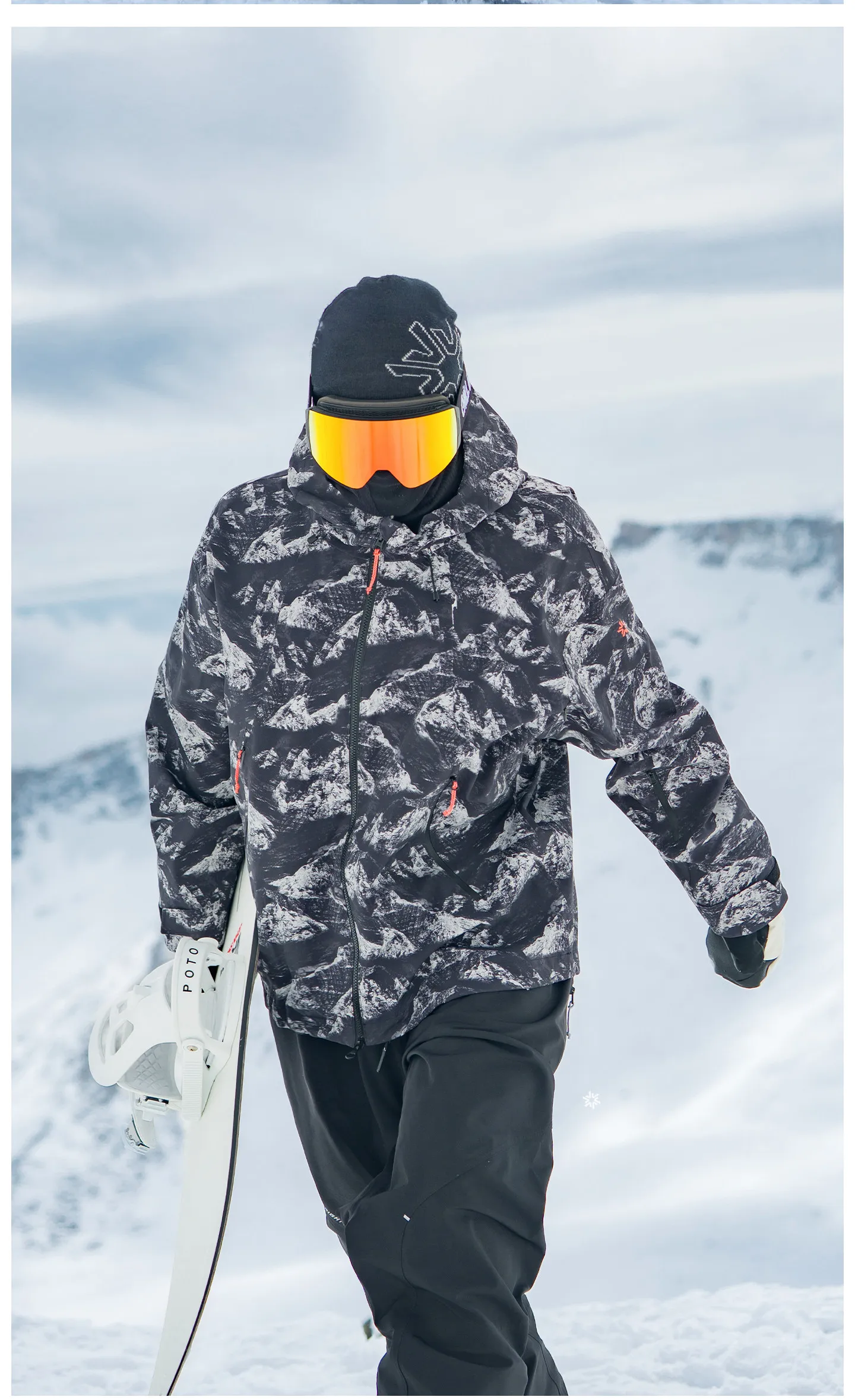 2026 John Snow Unisex Skianzug Wasserdicht Winddicht Warm Snowboard-Jacke-Hosen-Set für Männer Frauen Winter Outdoor – Detail 32