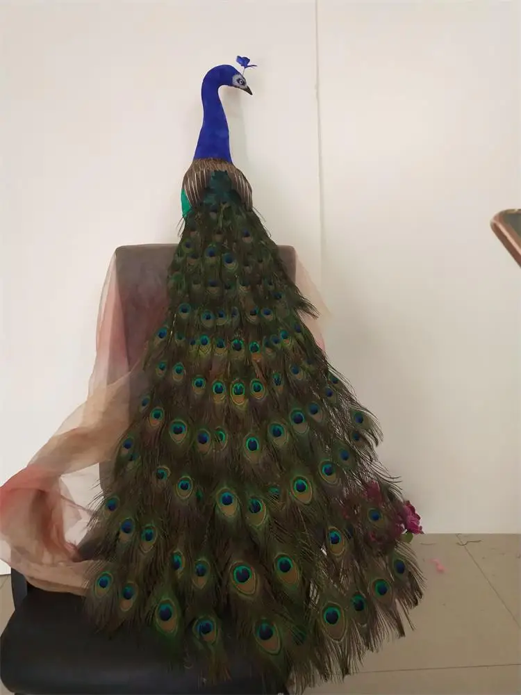 long real life beautiful peacock model foam&feather big peacock bird gift about 150cm xf2864