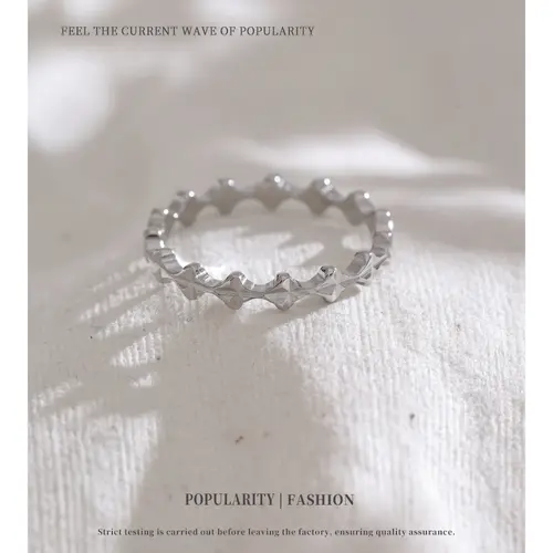 NiNice Rings Stainless Steel Jewelry Original Geometric Simplicity Fashionable Design Jewelry Accessories Gifts New Wholesale - Image 5