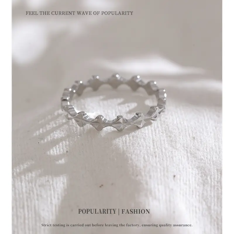 NiNice Rings Stainless Steel Jewelry Original Geometric Simplicity Fashionable Design Jewelry Accessories Gifts New Wholesale - Image 5