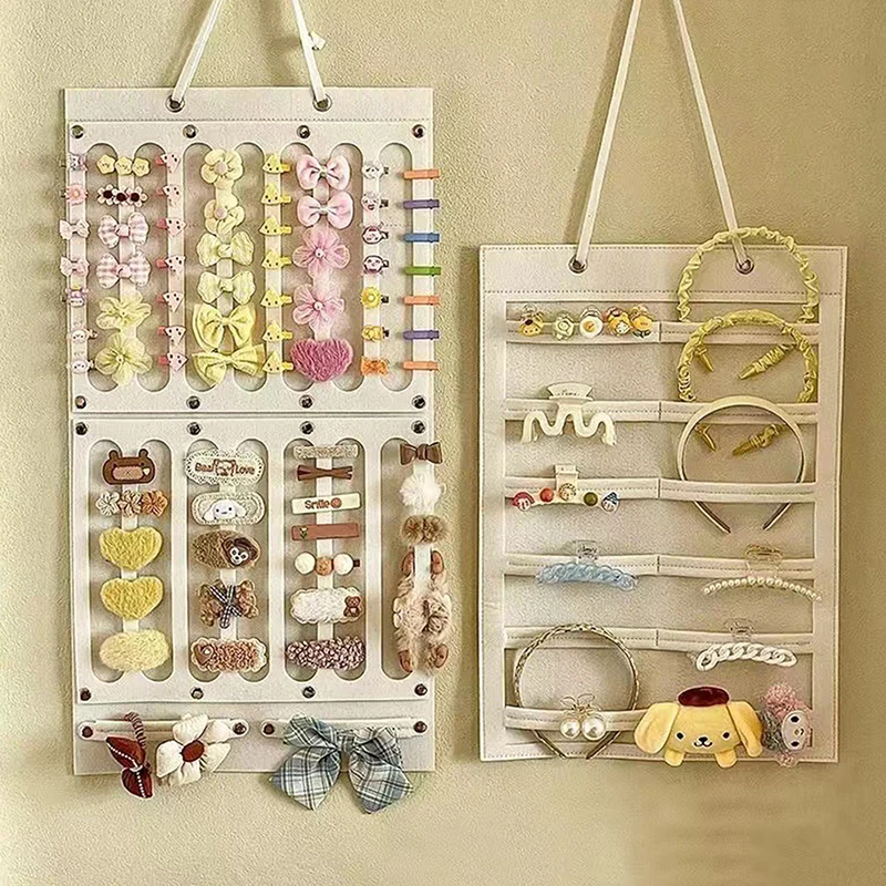 Hair Bows Holder Organizer Hanging Wall Large Capacity Hair Clips Storage Headband Display Accessories for Girls Bady Room Decor