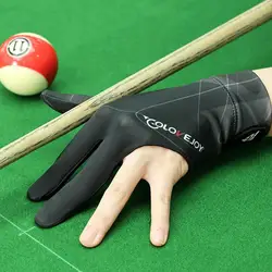Billiards Glove left / right Hand Three Finger ElasticitySnooker Billiard Glove Stickers Billiard Training Gloves Accessories