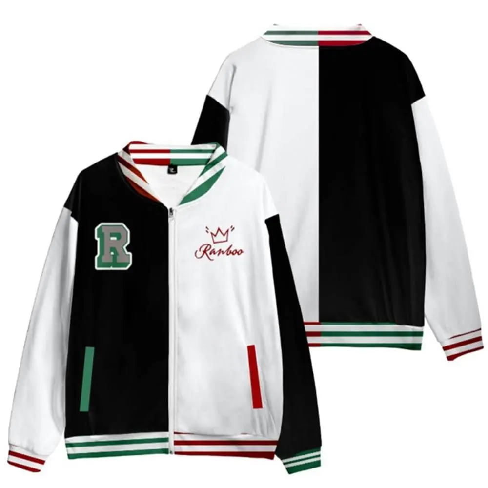 

Ranboo Fashion New Logo Varsity Jacket DreamTeam SMP Merch Zipper Coat Winter Men/Women Sweatshirt baseball jacket man jacket