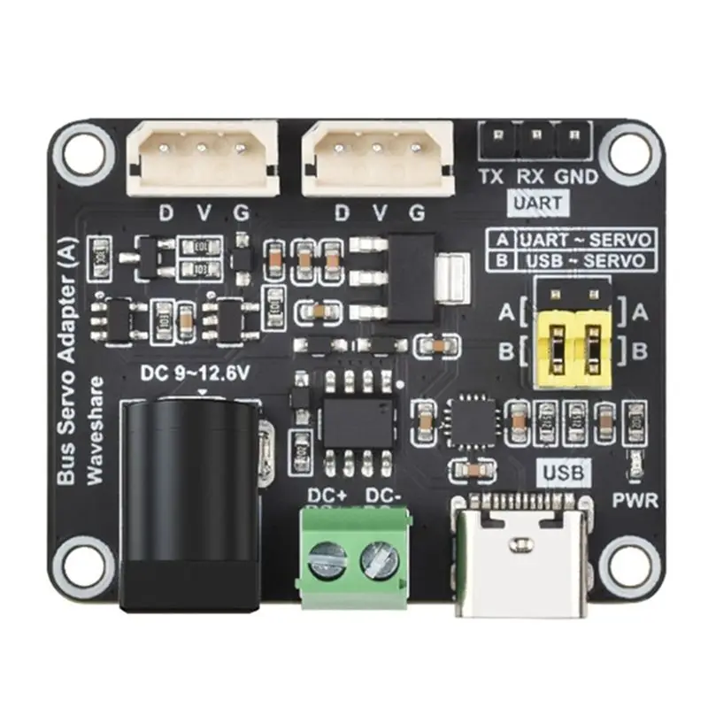 VEHO-2X Serial Bus Servo Driver Board Integrates Servo Power Supply And Servo Controller For Raspberry Pi/For Arduino/ESP32