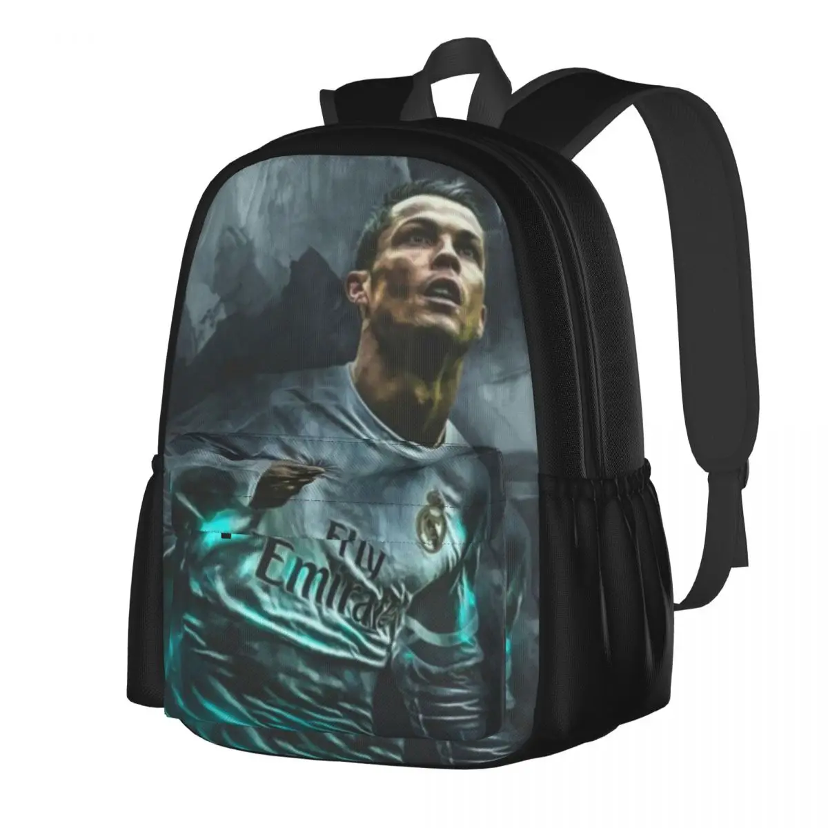 CR7 C-Cristianoed New Backpack Football Travel Backpacks Youth Aesthetic High School Bags Design Breathable Rucksack