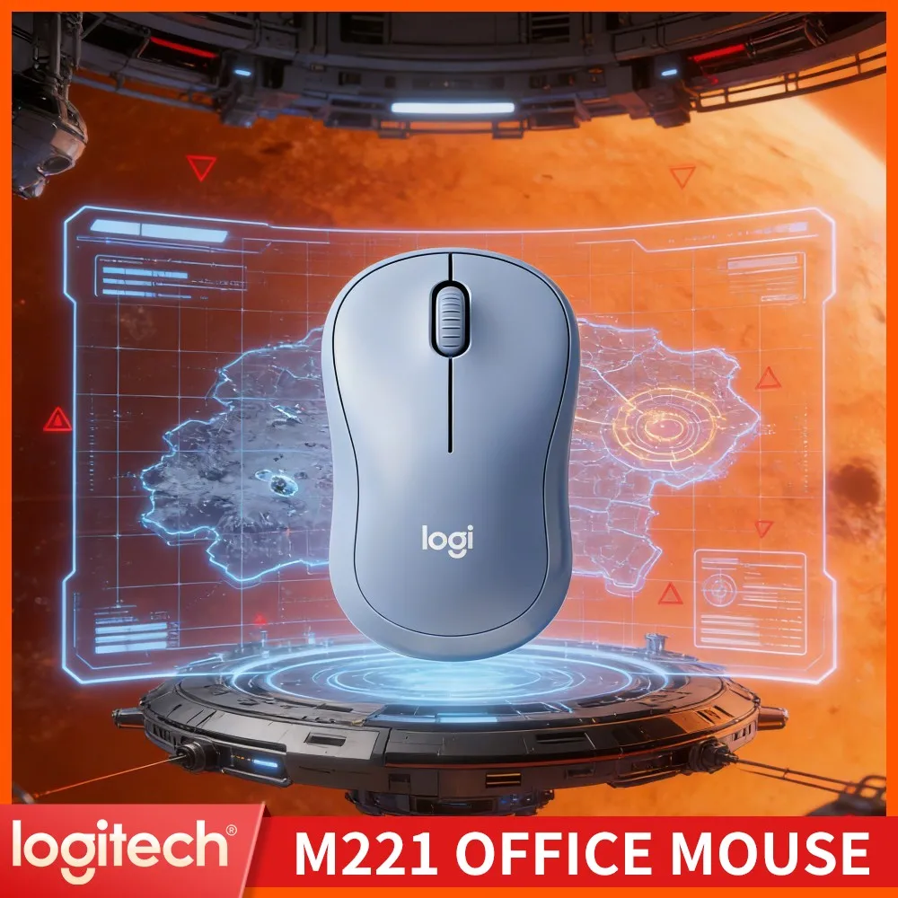 Logitech M221 Wireless Office Mice 2.4G Simple Connect Setup Comfort Grip For Daily Laptop Desktop Notebook Home Study Work