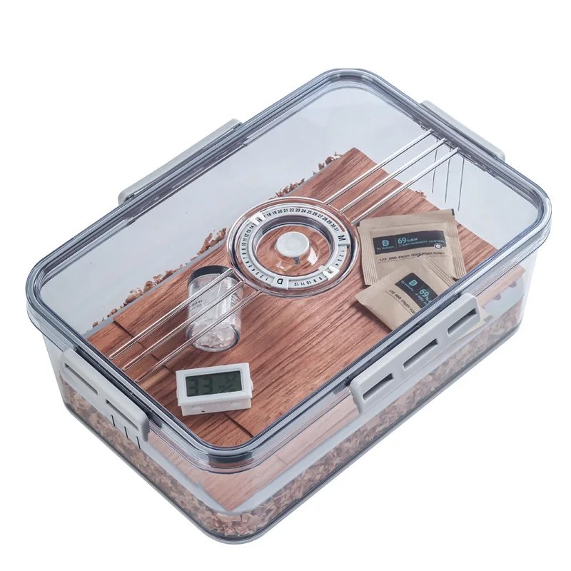 

Clear Travel Cigar Humidor – High-Capacity, Portable & Moisture-Proof for Aging