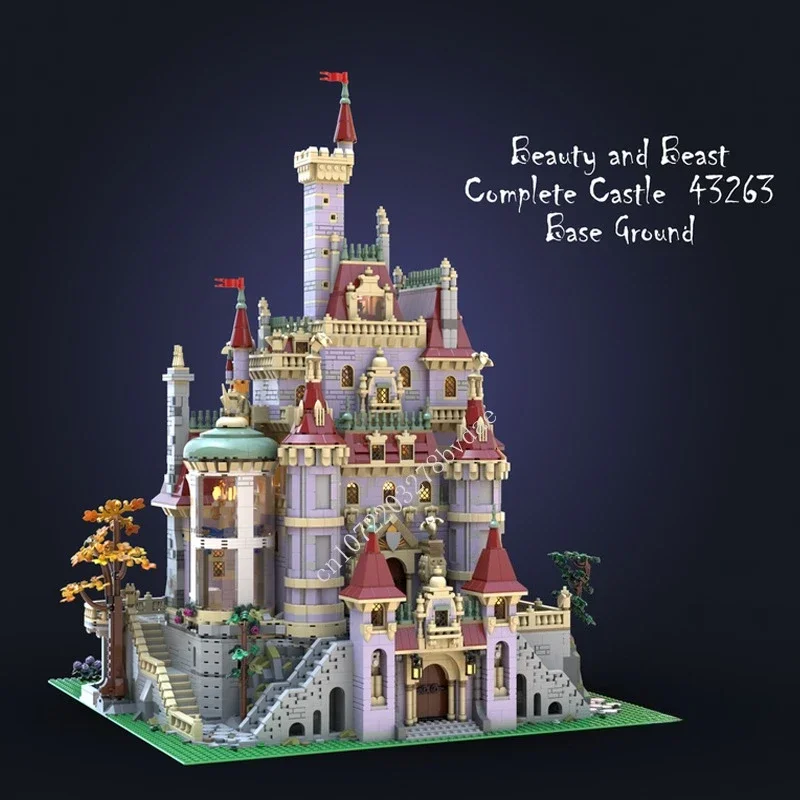9469PCS Beauty and Beast Castle MOC Creative street view Model Building Blocks Architecture DIY Assembly Model Toys Ages view 2