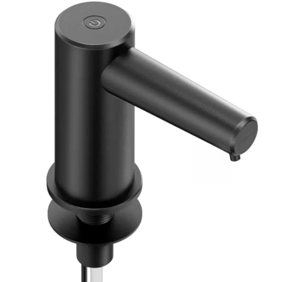 

Бесконтактный электрический дозатор для моющего средства для кухонной раковины со встроенным насосом и 38 силиконовыми удлинительными трубками, черный, для кухни и ванной комнаты