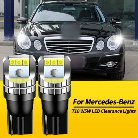 2PCS T10 W5W LED 통관 조명 Canbus 메르세데스-벤츠 E 클래스 W211 02-09 W212 09-16 C207 09-16 S211 S212 자동차 액세서리