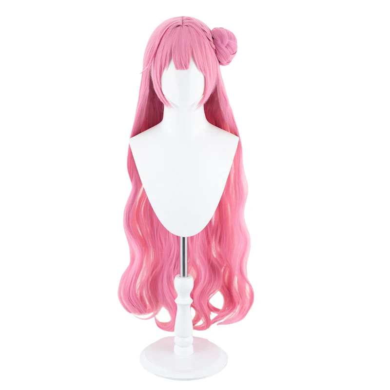 新しいアニメ勝利の女神ニッケドロシーコスプレウィッグ女性ロリータピンクロングカーリーヘア耐熱合成かつらハロウィン