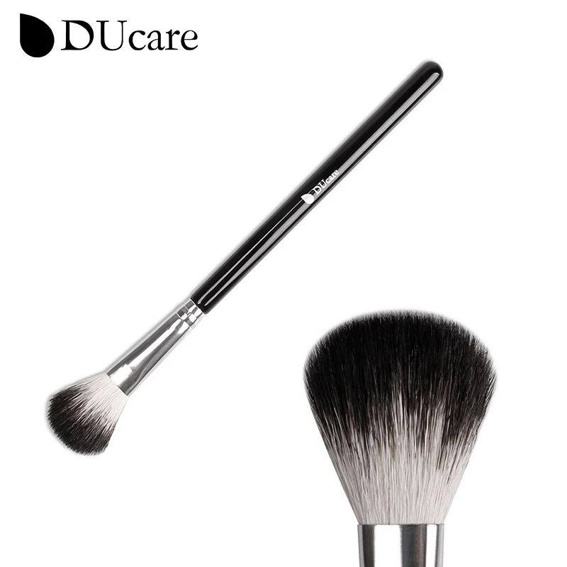 DUcare Makeup Brushes 1pc Black Professional Highlighter Brush Foundation Eyeshadow Eyebrow Blending Makeup Brush Kits Goat Hair