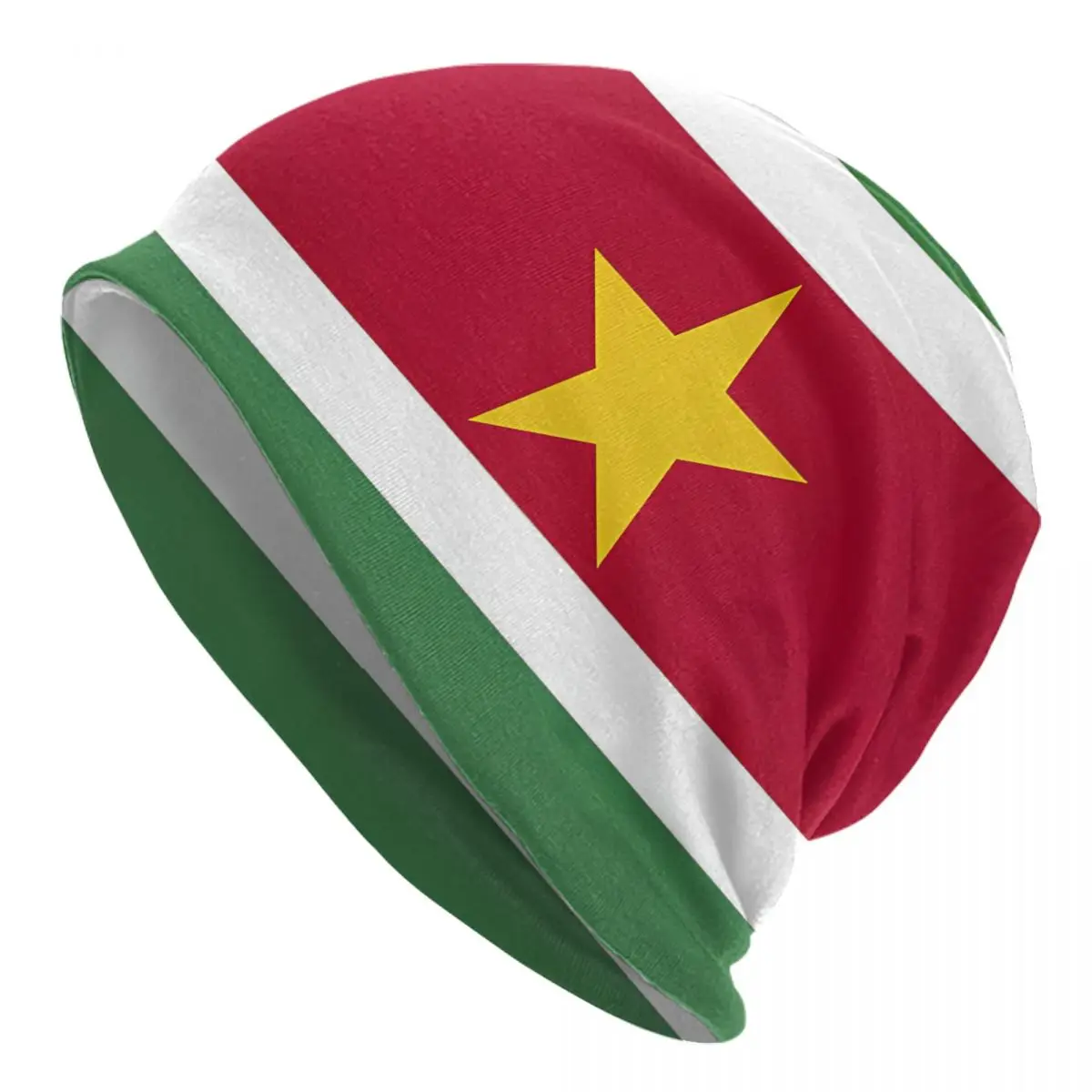 Suriname Flag Men Women Thin Beanies Outdoor Ski Cap Double Layer Fabric Bonnet Hat