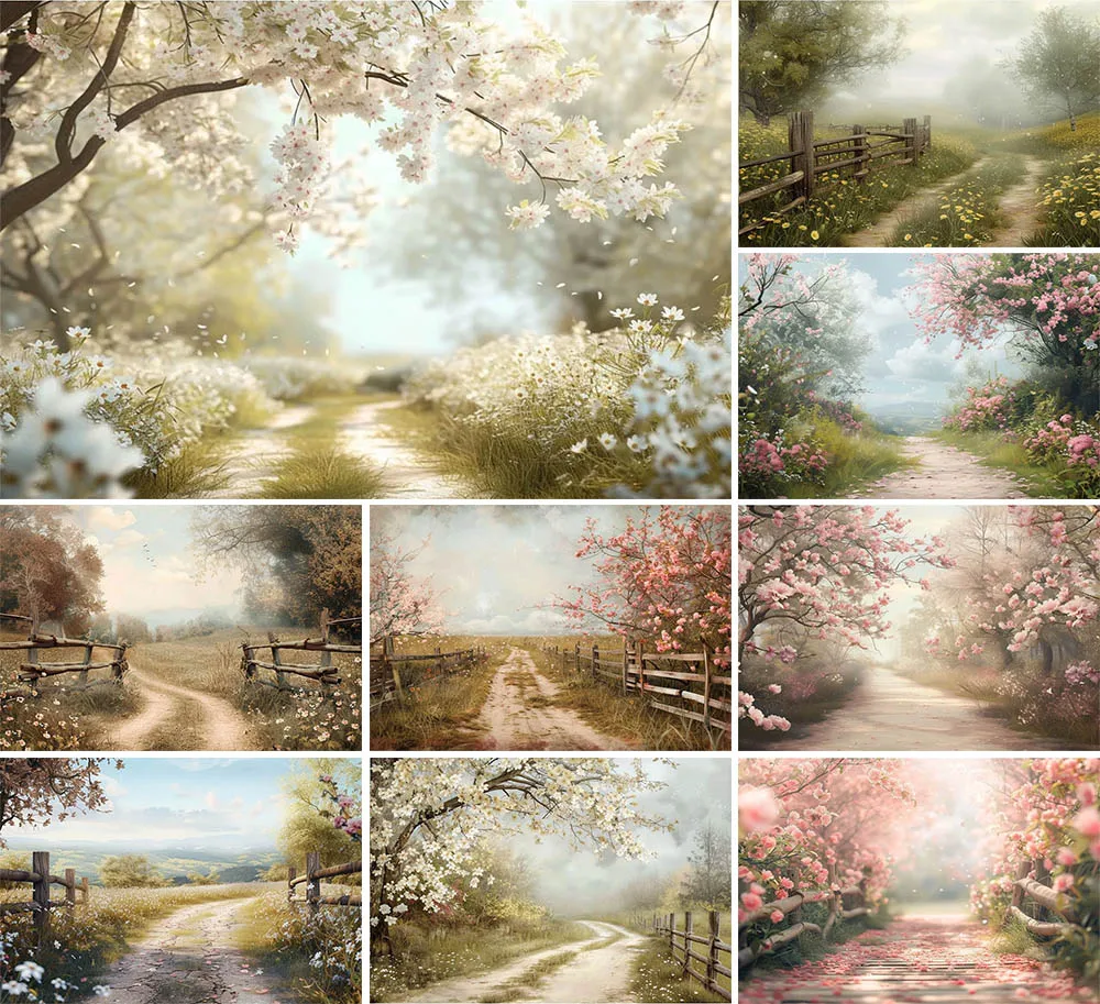 Mehofond Dreamy Spring Easter Photography Background Floral Child Birthday Party Art Portrait Landscape Backdrop Photo Studio