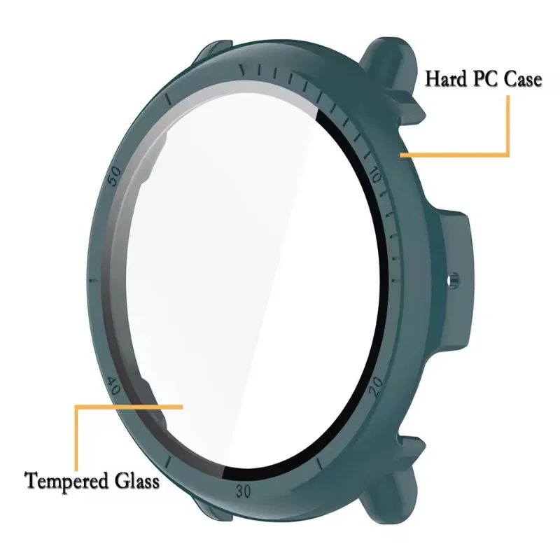 Coque Compatible Huami Amazfit Band 7 - 2X Étui Cadre + Verre Trempé Transparent Kwmobile