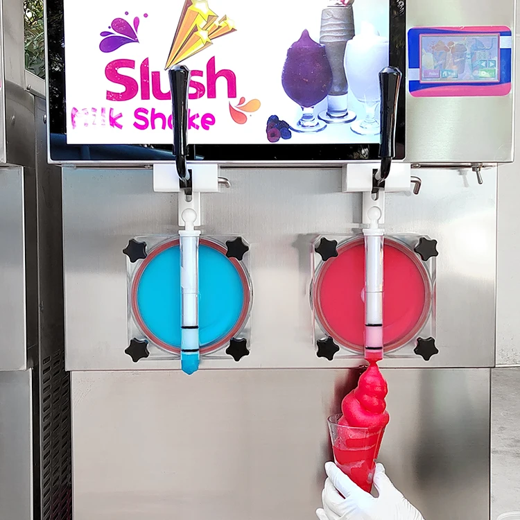 Flavors New Slush Machine With LED Light Frozen Cocktails Margarita Granita Smoothies Slushy Machine