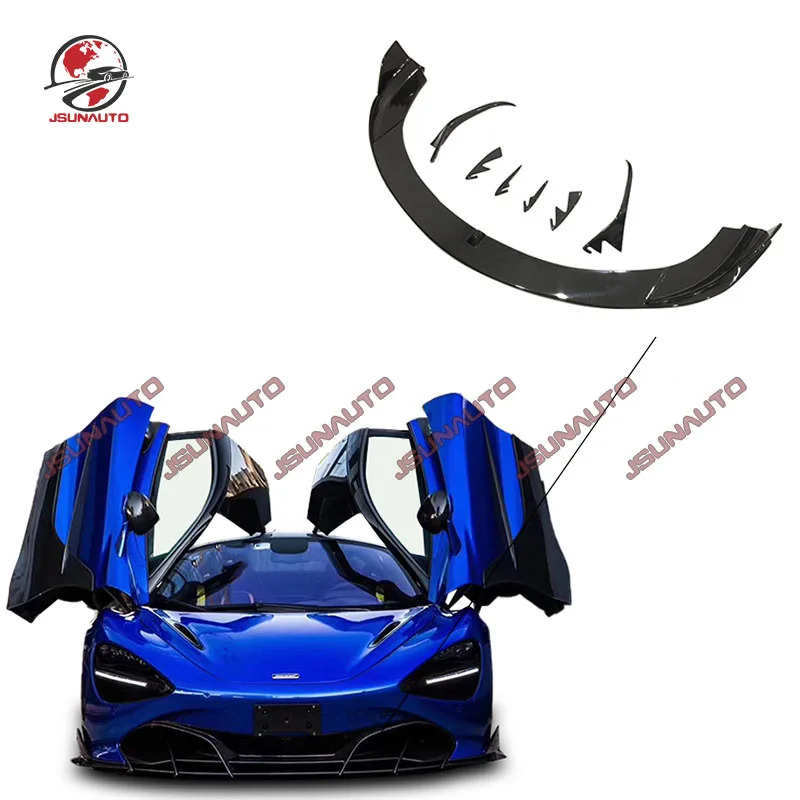 

Top Carbon Fiber Style Body Kit For McLaren 720S Lip Front Bumper Diffuser For 720s 2017-2021 Car Accessorie Bumper Splitter