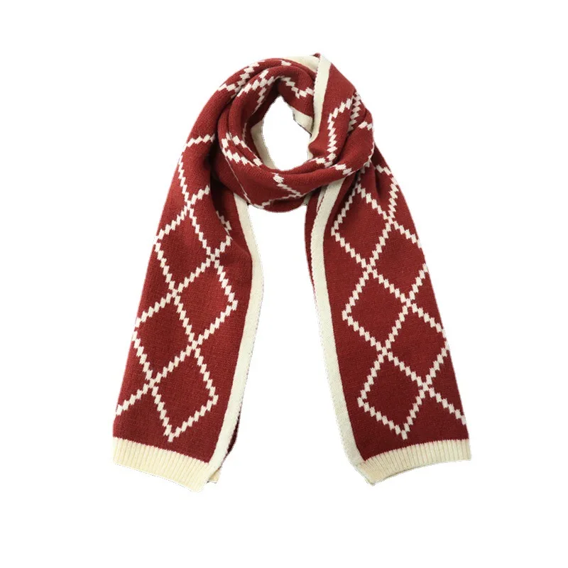 New Year\'s Red Christmas Gift New Faux Cashmere Scarf Female Winter Shawl Thickened Tide Versatile Scarf Ins Style