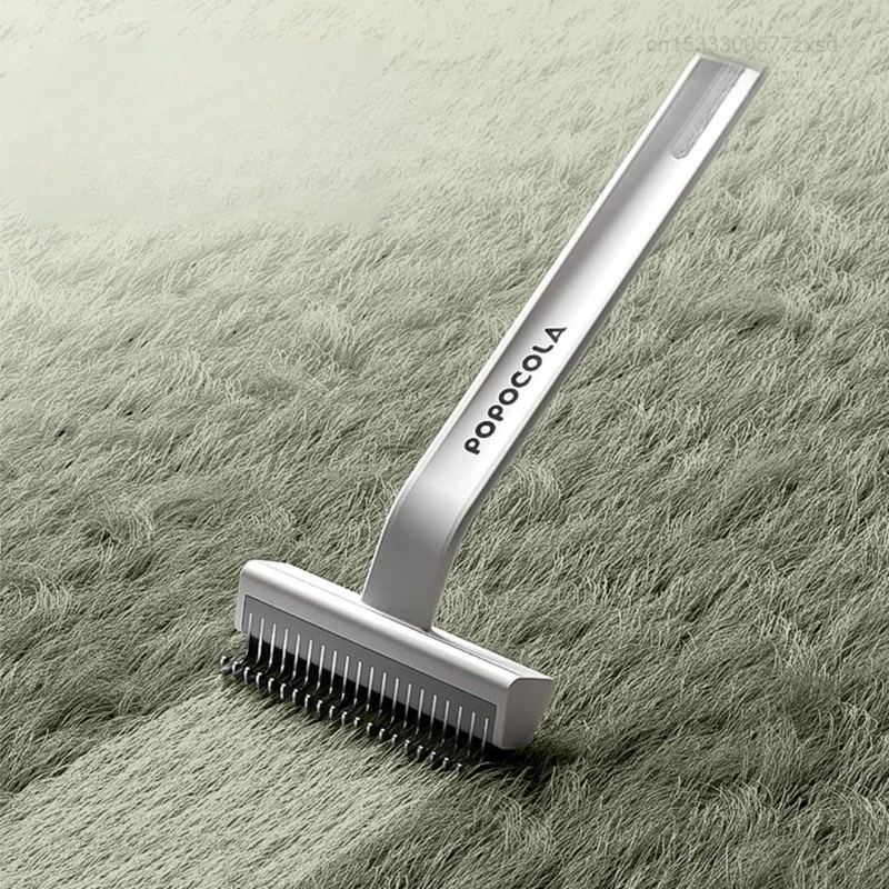 

Расческа-щетка POPO для удаления шерсти домашних животных, для ухода за длинной шерстью, для вычесывания и удаления плавающей шерсти