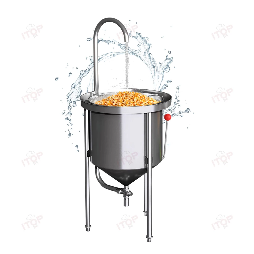 High Performance Labor Saving 25kg/time Corn Washer Grain Washing Machine Fast Speed Rice Cleaning Machine