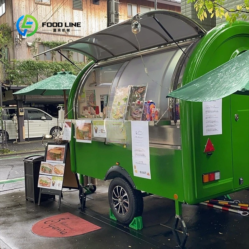 Customized Round Food Trailer - Commercial Kitchen Windows ulasan dan harga