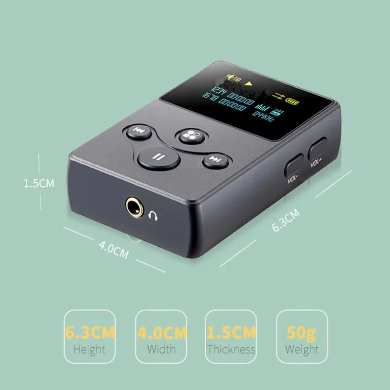 SHENZHENAUDIO X2S مشغل موسيقى محمول بدون فقدان مشغل MP3 MP4