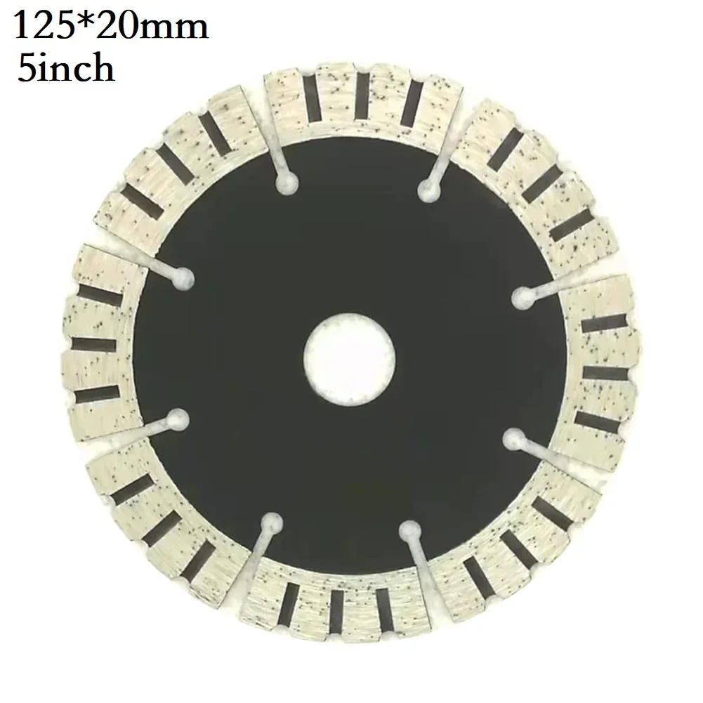 Imagem -02 - Lâmina de Serra de Diamante Disco de Corte a Seco 20 mm de Furo 80 107 125 mm para Concreto Tijolo Cerâmico Cortador de Mármore para Acessórios de Moedor de Ângulo