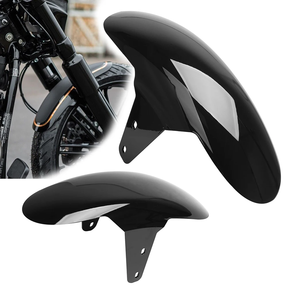 Motorcycle Light Black Custom Front Fender Mudguards Cover For Harley Softail M8 Breakout FXBR FXBRS 2018-2022 2021 2020 2019