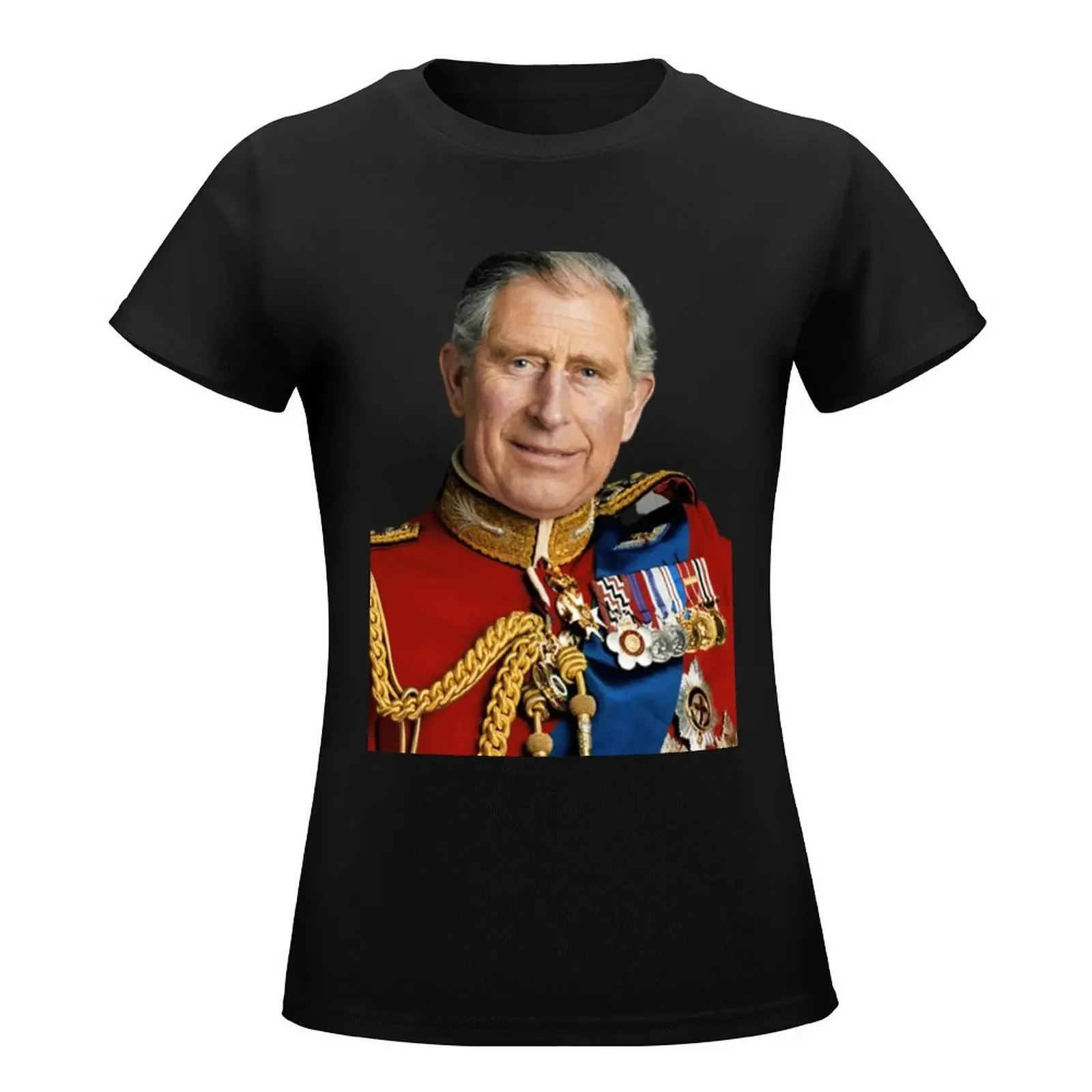 King Charles III / God Save The King T-Shirt graphics vintage clothes kawaii clothes Women's tops