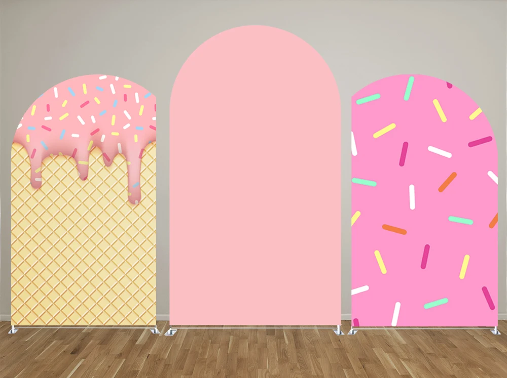 

Arch Backdrop Arch Cover For Donut Grow Up Birthday Party Decoration Icecream Event Photo Background Arch Wall Banner Fabric