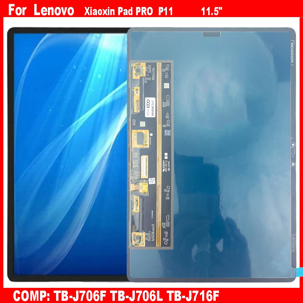 

NEW For Lenovo Xiaoxin Pad Pro P11 11.5" TB-J706F TB-J706L TB-J716F J706 J716 J706F LCD Display Digitizer Touch Screen Assembly