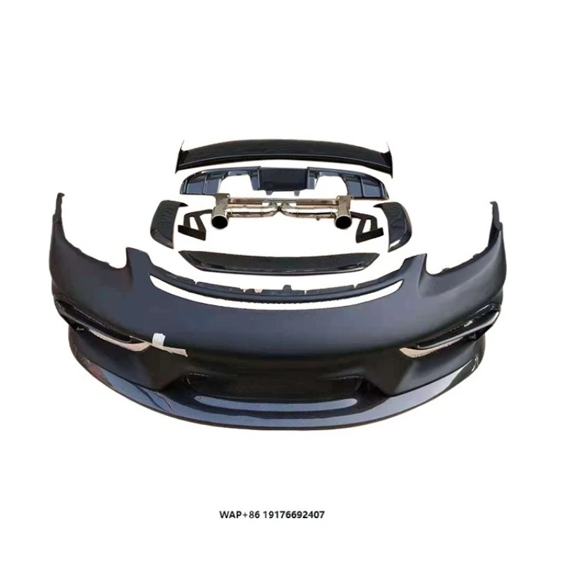 

Runde Car Modification 718 Body Kit Front Bumper Rear Diffuser Spoiler Style 718 Boxster Cayman
