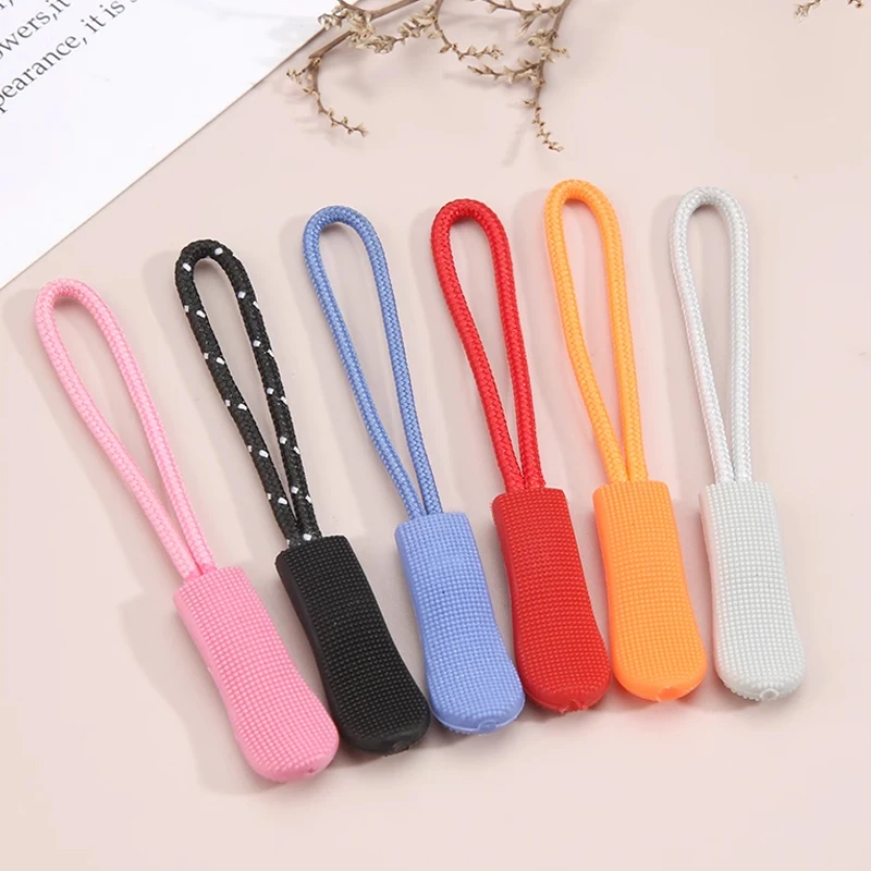 20pcs Zipper Pull Puller End Fit corda Tag Clip di ricambio fibbia rotta Fixer Zip Cord Tab borsa da viaggio valigia tenda zaino