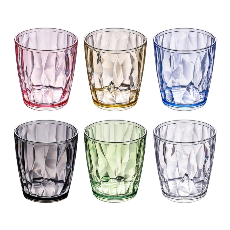 Shatterproof Acrylic Water Tumblers 310ml Unbreakable Drinking Glasses Reusable Beer Champagne Cup Dishwasher Safe