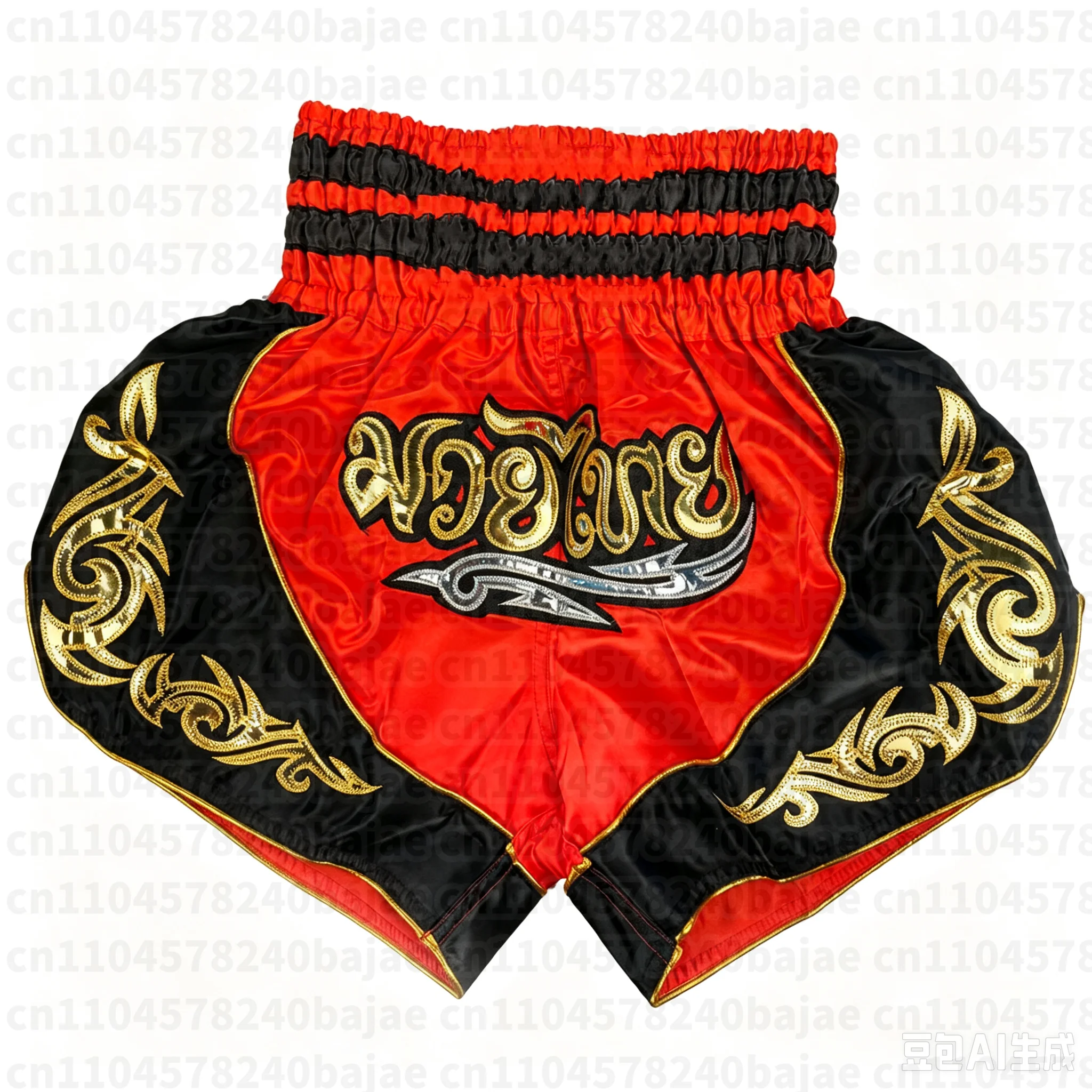 Boxhosen für Männer, Frauen und Kinder, bedruckte MMA-Shorts, Kampf- und Grappling-Shorts, Polyester-Boxhosen, Muay-Thai-Hosen, Thai-Boxshorts – Detail 3