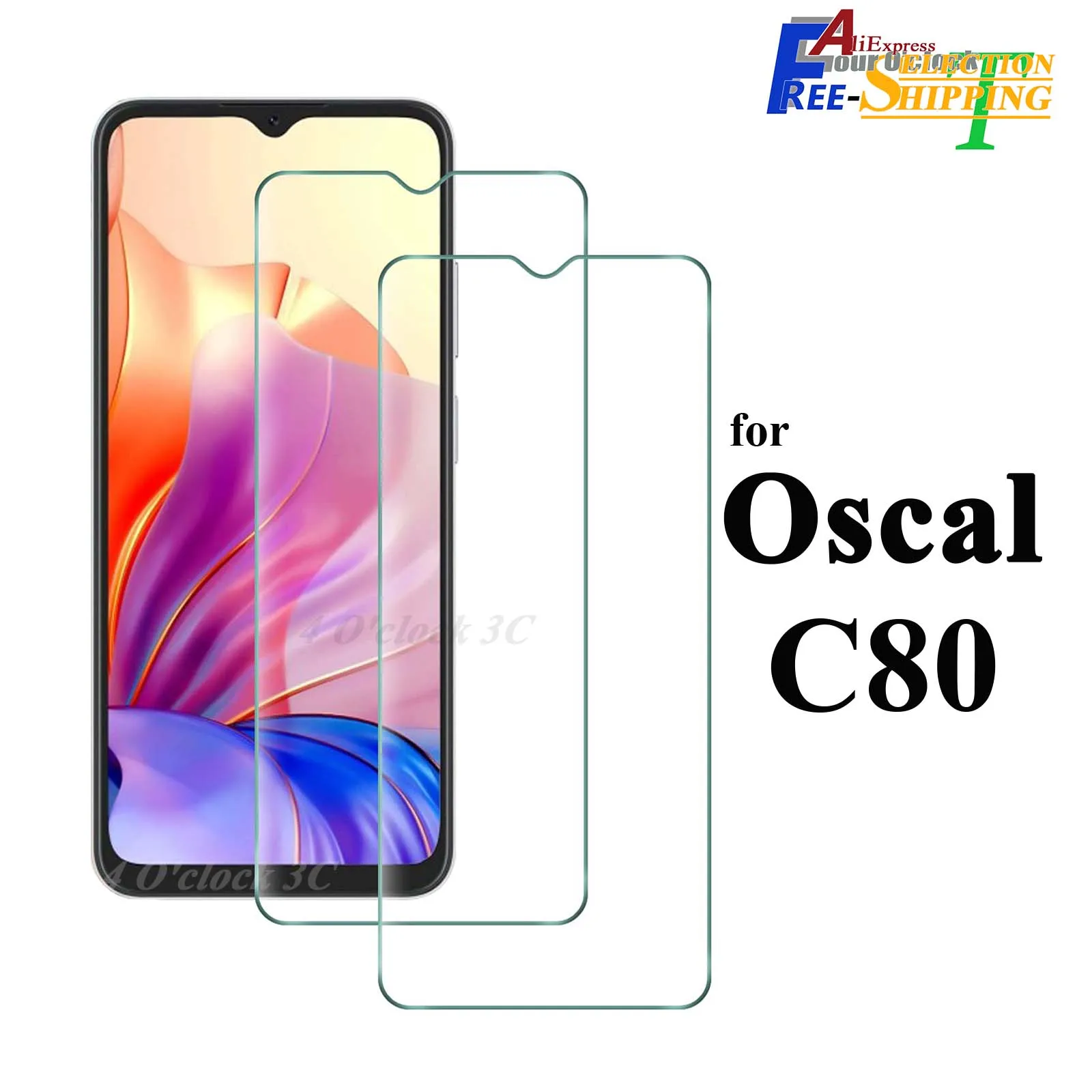 

For Blackview Oscal C80 Tempered Glass Screen Protector Crystal HD Clear Anti Spy Peep Scratch Privacy 9H SELECTION Free Ship