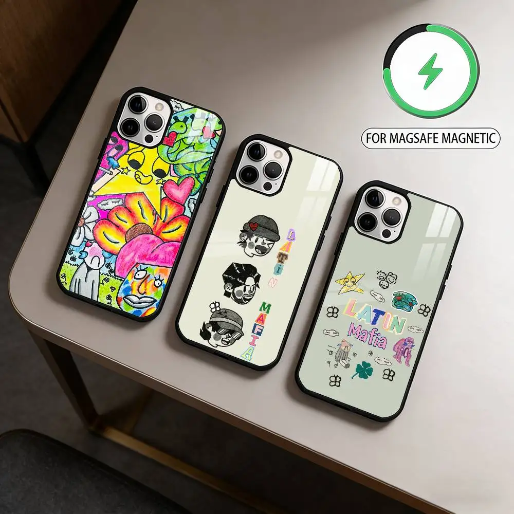 Latin Mafia Creative  Phone Case For iPhone17,16,15,14,13,12,11 Plus,Pro Max Magnetic For Magsafe Wireless Charging
